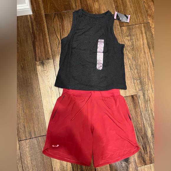 UA Speedpocket 7'' Cardinal  Shorts - Picture 7 of 10